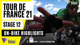 Tour de France 2021: Stage 12 On-Bike Highlights
