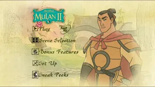 Mulan II 2005 DVD Menu Walkthrough