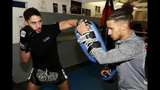 K-1 Kickboxing Pad Work Drills for Countering Aggressive Fighters with Luke Whelan