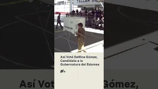 Así votó Delfina Gómez, candidata a la gubernatura del Edomex