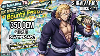 New! PRIME RAYLEIGH SUMMONS + Survival 100 Quick Play | One Piece Bounty Rush (OPBR)