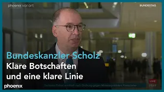 bundestagsgespräch mit Niels Annen & Helge Braun zur Regierungserklärung von Olaf Scholz am 15.12.21