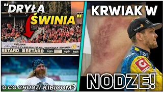 OBRAŹLIWY NAPIS KIBICÓW! WOŹNIAK Z POWAŻNYM URAZEM! / speedway news