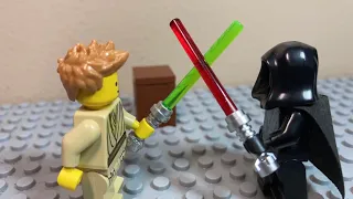Fast paced lightsaber duel (Lego Stopmotion)