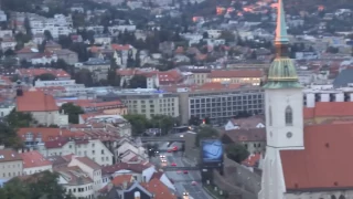View of Bratislava, Slovakia from the UFO tower