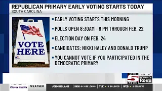 VIDEO: Early voting in SC Republican primary now underway