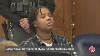Akron woman sentenced for deadly funeral procession crash