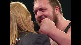 Big Show interrupts and intimidates Triple H (WWE RAW) HD | 2005