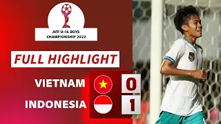 FULL HIGHLIGHT || Indonesia Vs Vietnam Final Piala AFF U-16 2022