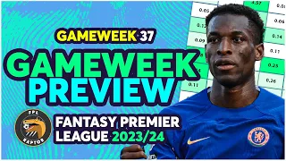 FPL DOUBLE GAMEWEEK 37 PREVIEW | BEST DIFFERENTIALS? | Fantasy Premier League Tips 2023/24