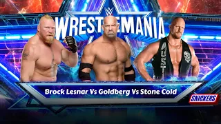Dream Match: Brock Lesnar vs Goldberg vs Stone Cold Steve Austin at WrestleMania | WWE 2K24