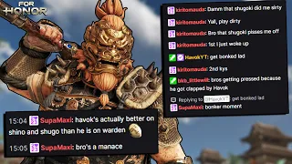 Twitch Viewer Gets SALTY, Did i play "Dirty"? My Shugoki = MENACE | For Honor