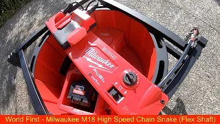 Mr Drains #117 - Have you seen the new Milwaukee High Speed Chain Snake (Drain Cleaning Flex Shaft)?