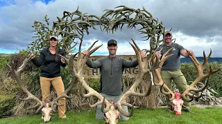 Kill shots- New Zealand Red Stag with Brandon Mcdonald, Sara and Caleb Gamache.