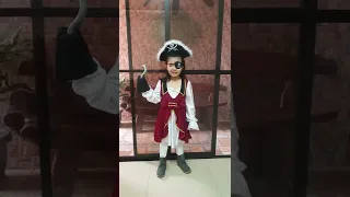 Zia as Captain Hook, a character from the book/disney film entitled Peter Pan.