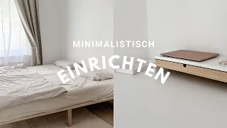 Minimalistisch wohnen I einfache Einrichtungstipps I Minimalismus vorher nachher I saltypeanut