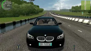 BMW E60 525D Test Drive City Car Driving Aggressive Driving