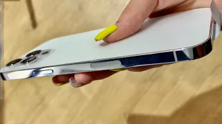 Unboxing Apple iPhone 12 Pro Max  Silver / White USA  Please see full video in pin comment