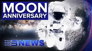 Celebrations across the globe to mark 50 years since moon landing | Nine News Australia