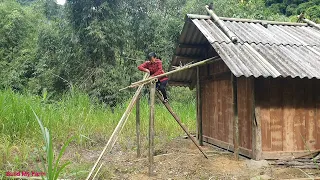 Building a firewood shed - my life in a wooden house