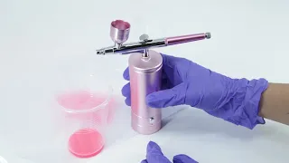 Airbrush Cleaning Instruction-Pink