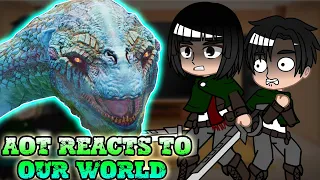 AOT reacts to Our World Jörmungandr || GOW giants ||