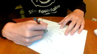 Drawing SCP-525 "Eye Spider"