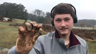 Relic Metal Detecting In Mud - Found Civil War Relics and Buttons!