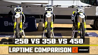 250 VS 350 VS 450 | Husqvarna Comparison with Lap Times - Which is Fastest?