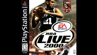 NBA Live 2000 (PlayStation) - New York Knicks vs. San Antonio Spurs