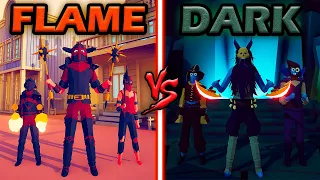 FLAME KINGDOM vs DARKNESS TEAM - Totally Accurate Battle Simulator | TABS