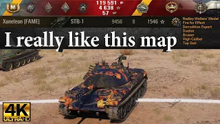 STB-1 video in Ultra HD 4K🔝 I really like this map, 9456 dmg, 8 kills 🔝 World of Tanks ✔️