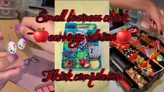 SMALL BUSINESS CHECK!! ASMR PACKING ORDER {🍎EARRINGS EDITION🍎} | TIKTOK COMPILATION ~part 1