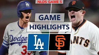Los Angeles Dodgers vs. San Francisco Giants Highlights | NLDS Game 5 (2021)