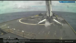 Reused SpaceX Rocket Lands on Drone Ship After BulgariaSat-1 Launch