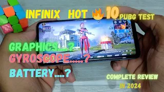 Infinix hot 10 pubg test 🔥 in 2024 after new update | buy or not for pubg or bgmi