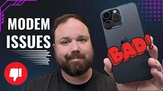 iPhone 15 Pro Max Modem Sucks! (Wi-Fi & Bluetooth Too!) 😡