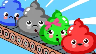 I Lost My COLOR Poo Poo Song | Silly Healthy Habits Songs by Papa Joel's English