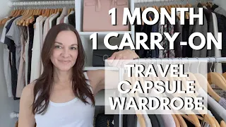 Travel Capsule Wardrobe: 1 Month, ONLY 1 Carry-On