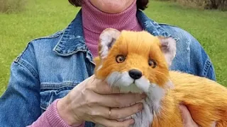 Fox - realistic handmade toy (лиса - реалистичная игрушка ручной работы)