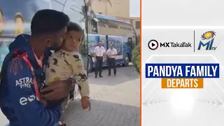 Pandya fam depart for MI vs DC to Sharjah | पंड्या निकले स्टेडियम | IPL 2021