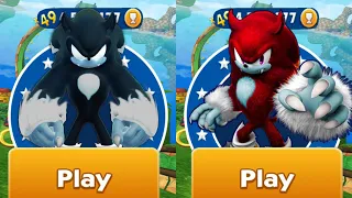 Sonic Dash - New Comparison between Red Sonic the Werehog Unlocked vs Dark Werehog - Run Gameplay