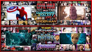 All Trailers of Marvel PHASE 3 Reactions Mashup (Avengers Endgame, Infinity War, Civil War, Thor 3)