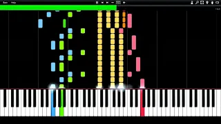 Bud Spencer & Terence Hill - Coro dei Poppieri (lalala song) Synthesia Piano Tutorial (midi)