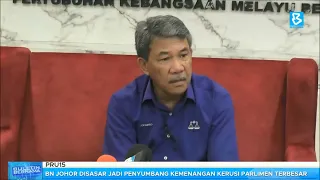 PRU15: BN Johor disasar jadi penyumbang kemenangan kerusi Parlimen terbesar