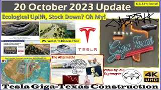 Cybertrucks Driving! S Extension Construction Progress! 20 October 2023 Giga Texas Update (08:35AM)