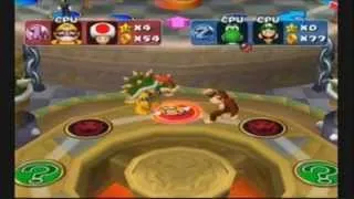 Mario Party 5: Donkey Kong punches Bowser