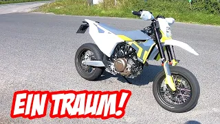 Ich FAHRE die Husqvarna 701 SUPERMOTO Euro 5! | Leovince | 42 PS | Hartriders