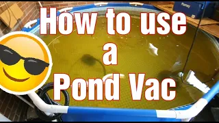 how to use a pond vac - without draining your pond!