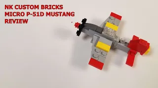 NK CUSTOM BRICKS LEGO MICRO P-51D MUSTANG REVIEW